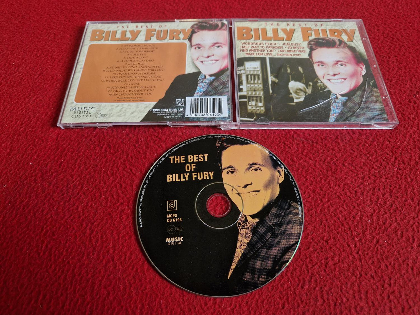 BILLY FURY THE BEST OF CD