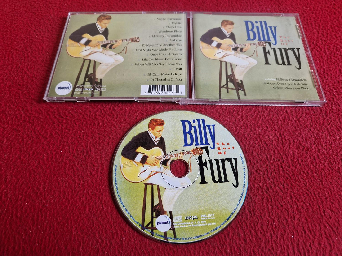 BILLY FURY THE BEST OF CD