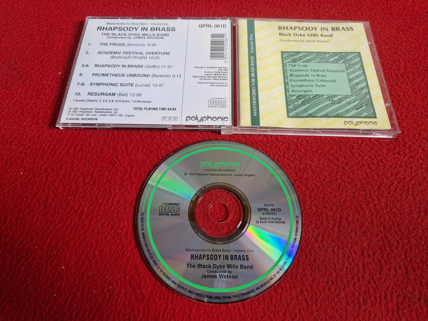 BLACK DYKE MILLS BAND RHAPSODY IN BRASS CD