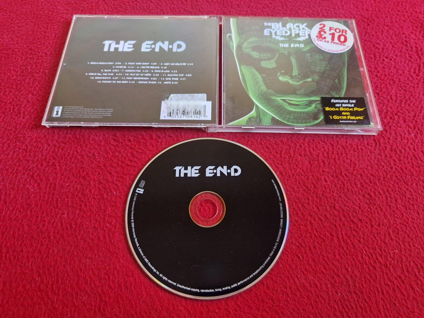 BLACK EYED PEAS THE END CD