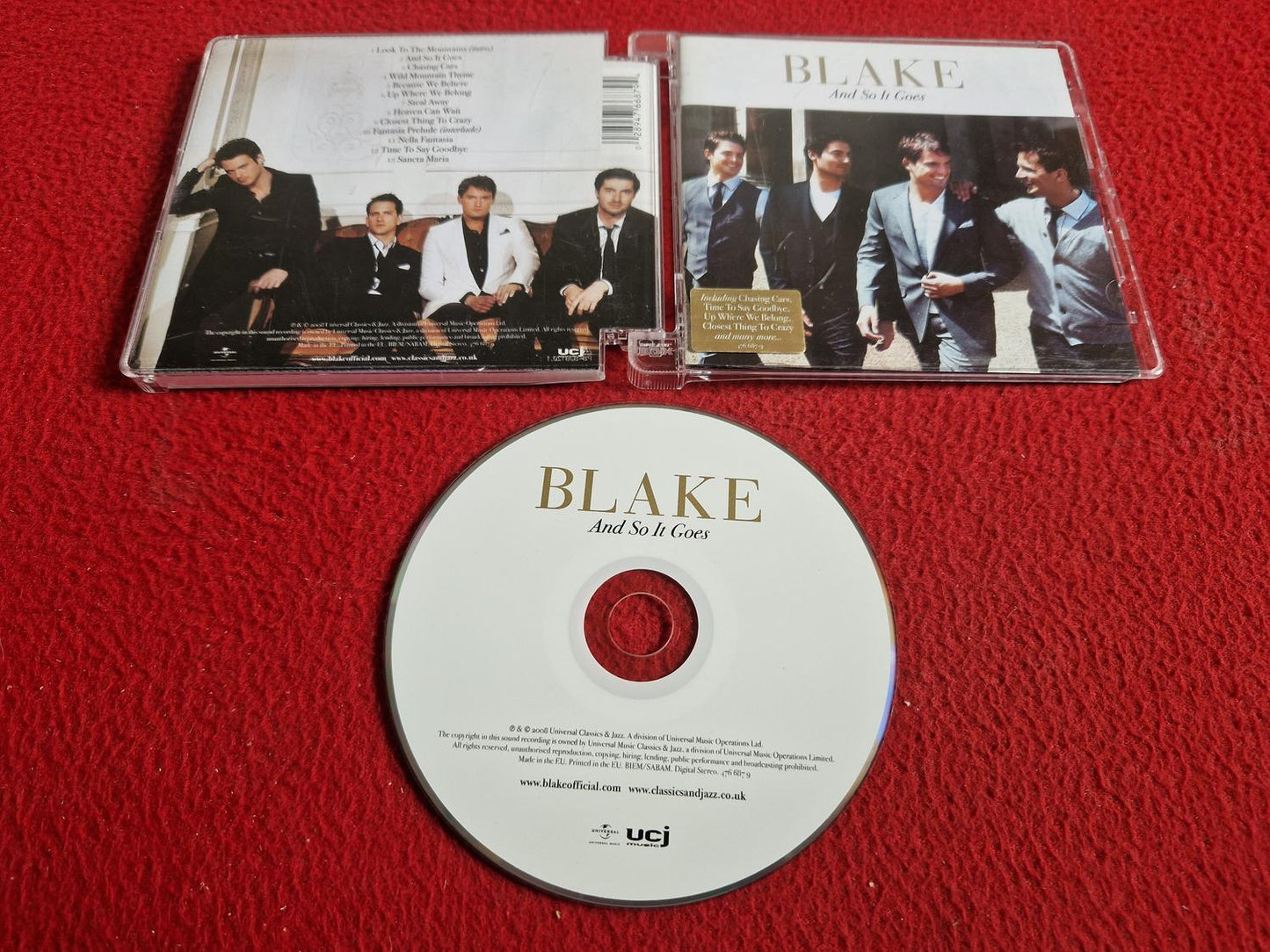 BLAKE AND SO IT GOES CD