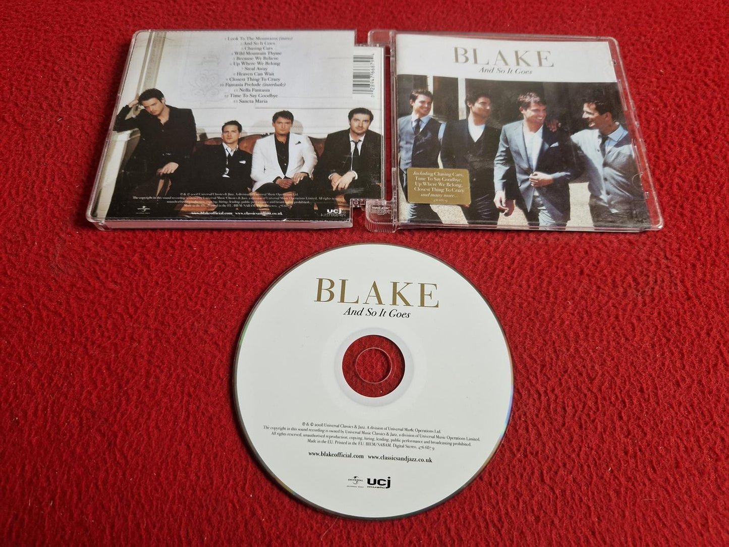 BLAKE AND SO IT GOES CD