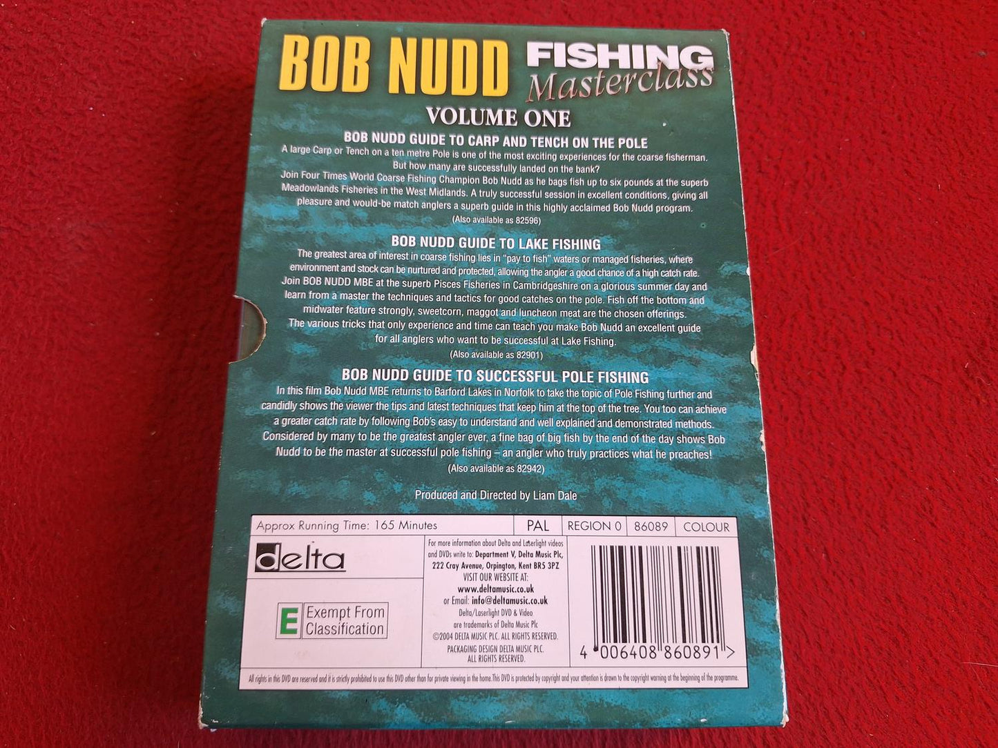 BOB NUDD FISHING MASTERCLASS VOLUME 1 BOX DVD