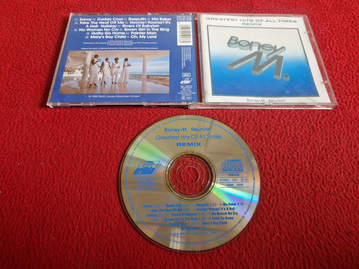 BONEY M REUNION GREATEST HITS OF ALL TIMES REMIX CD