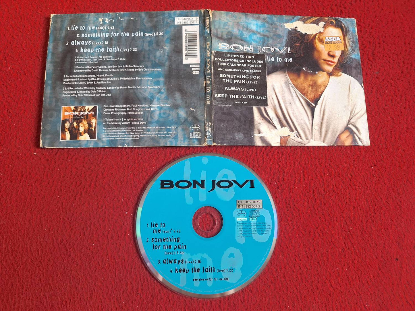 BON JOVI LIE TO ME CD