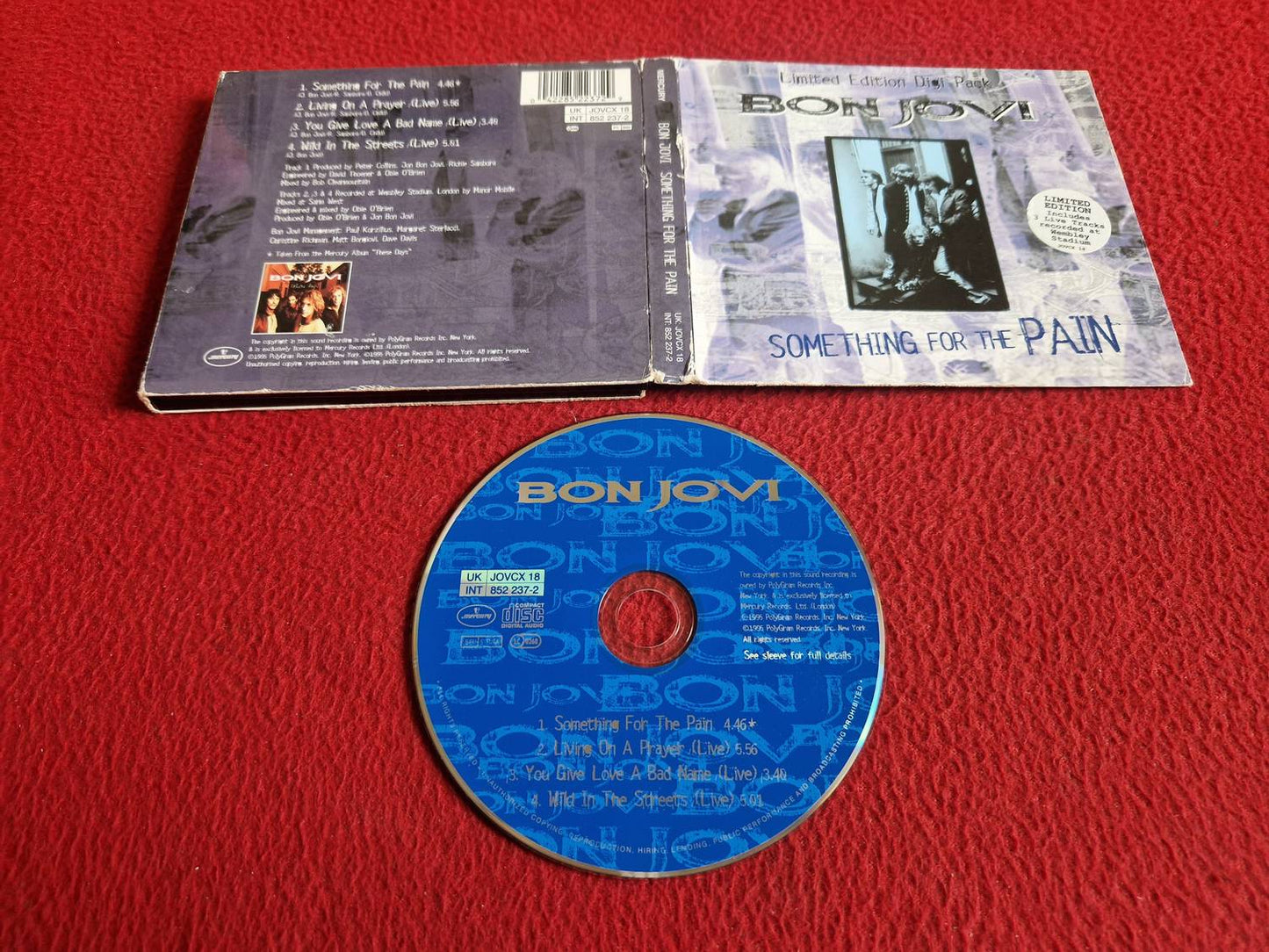 BON JOVI SOMETHING FOR THE PAIN LIMITED EDITION DIGI PACK CD