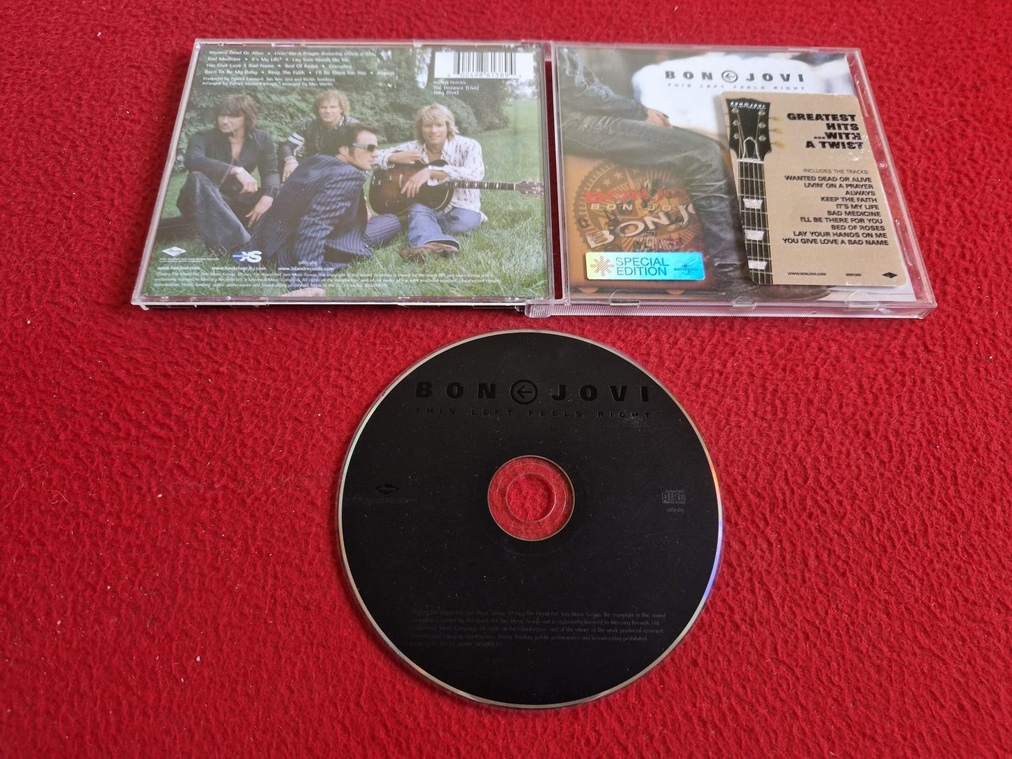 BON JOVI THIS LEFT FEELS RIGHT CD