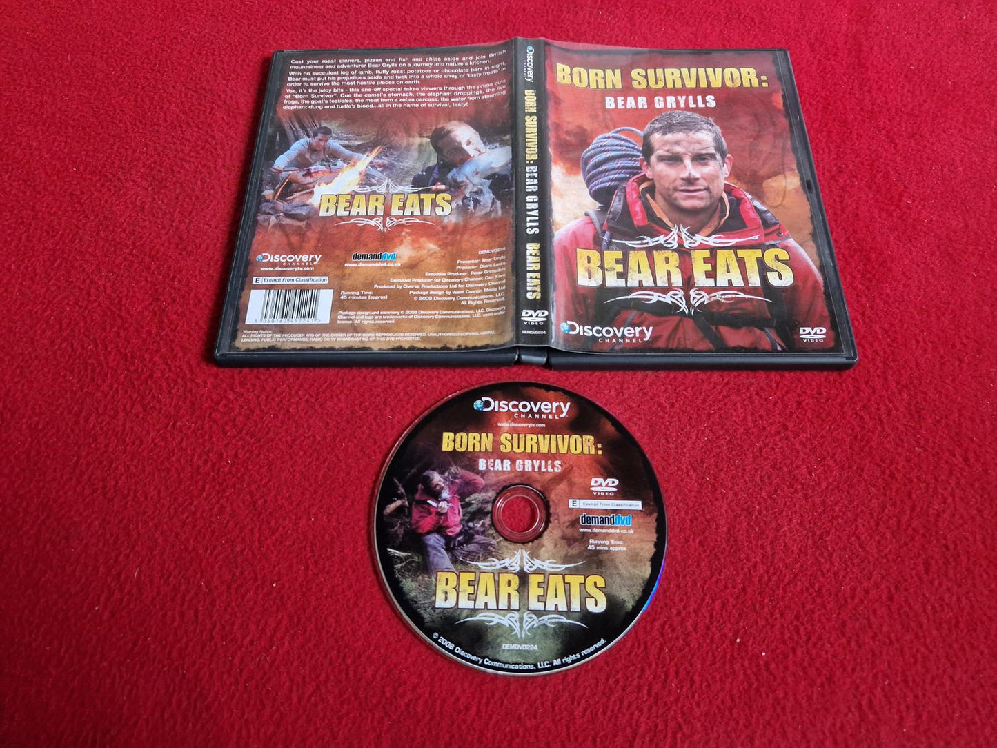 BORN SURVIVOR BEAR GRYLLS BEAR EATS DVD