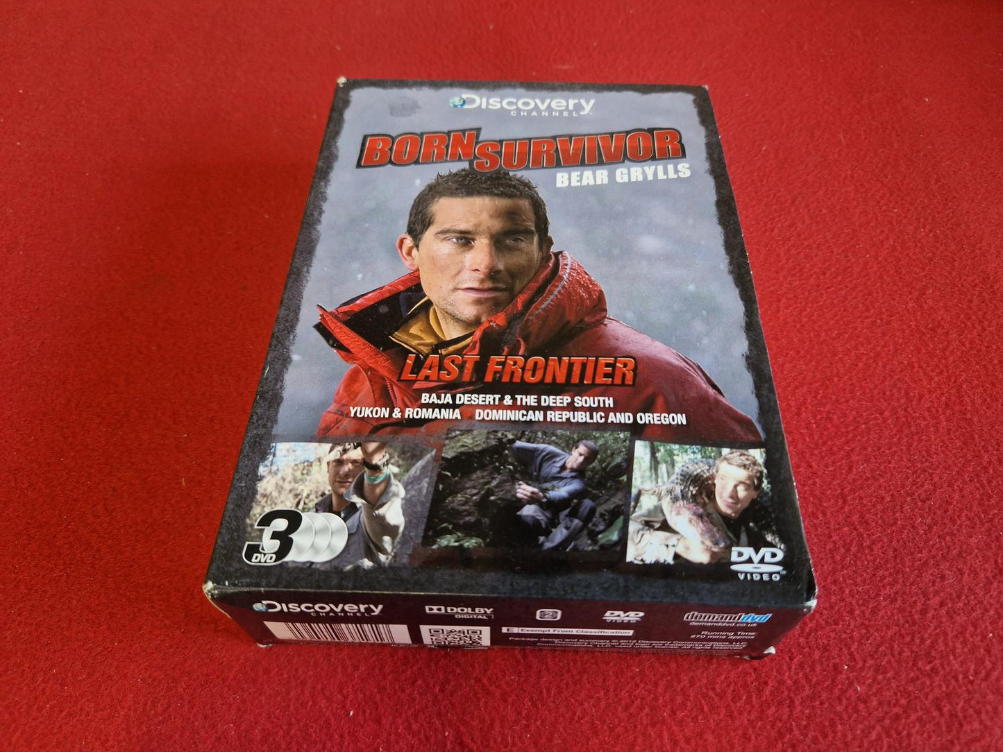 BORN SURVIVOR BEAR GRYLLS LAST FRONTIER BAJA DESERT mfl BOX till DVD