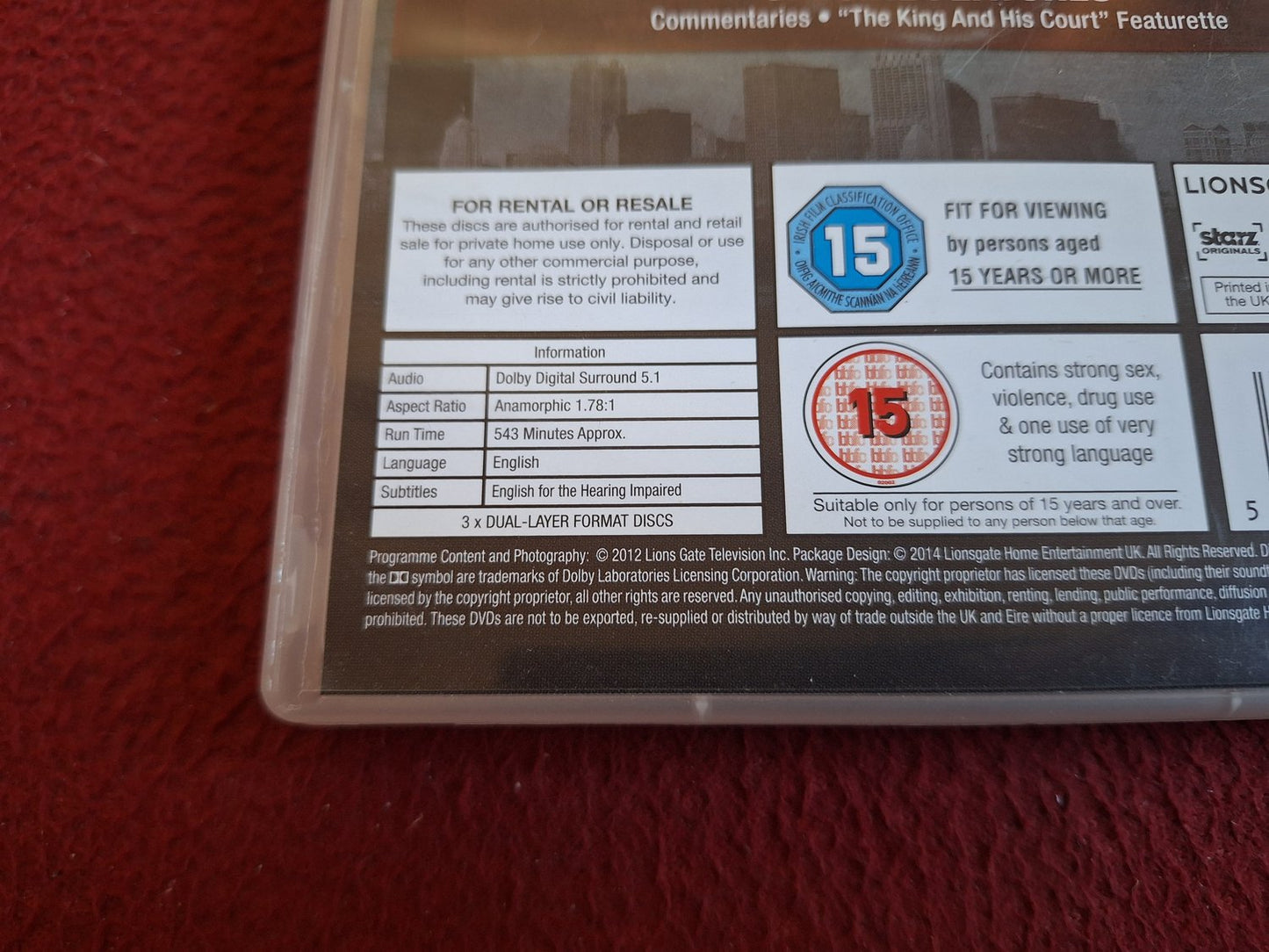 BOSS SEASON 2 BOX DVD