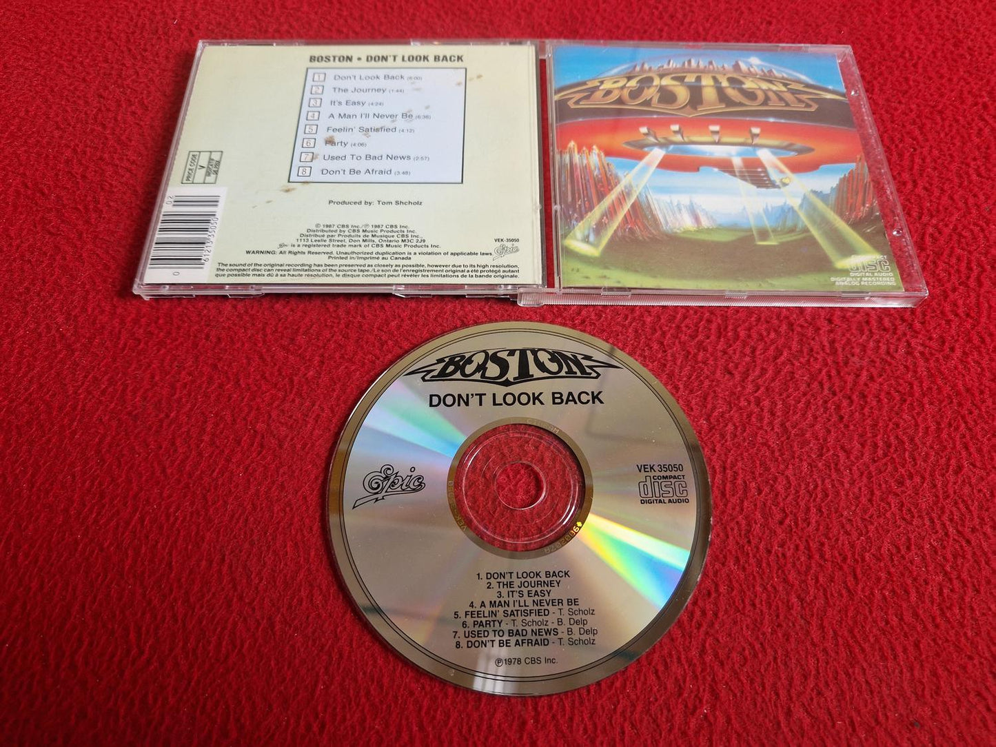 BOSTON DON'T LOOK BACK CD