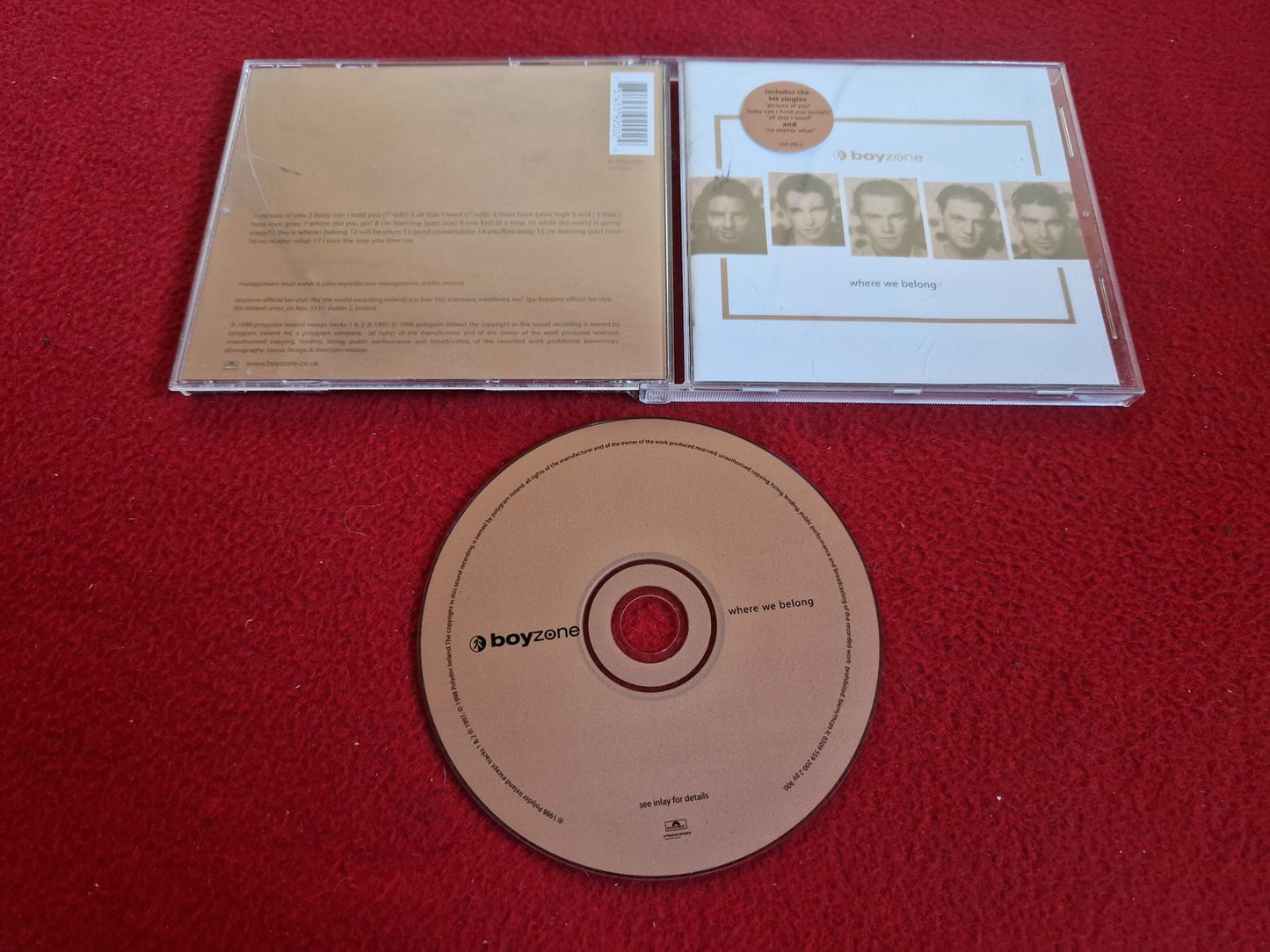 BOYZONE WHERE WE BELONG CD