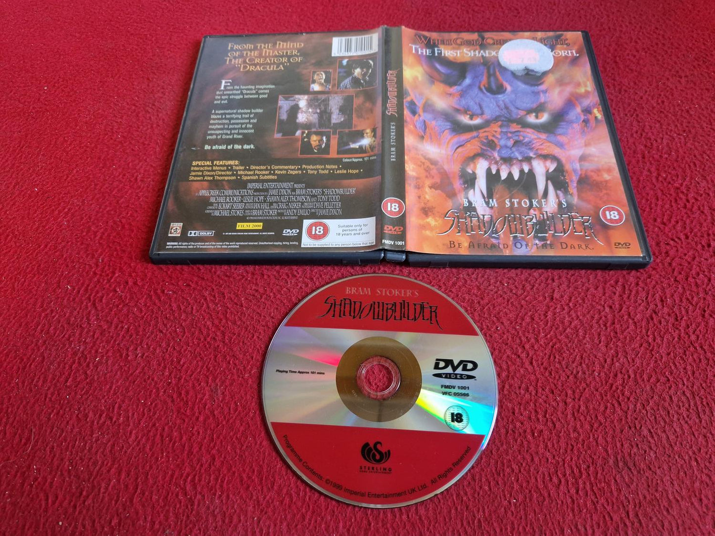 BRAM STOKER'S SHADOWBUILDER DVD