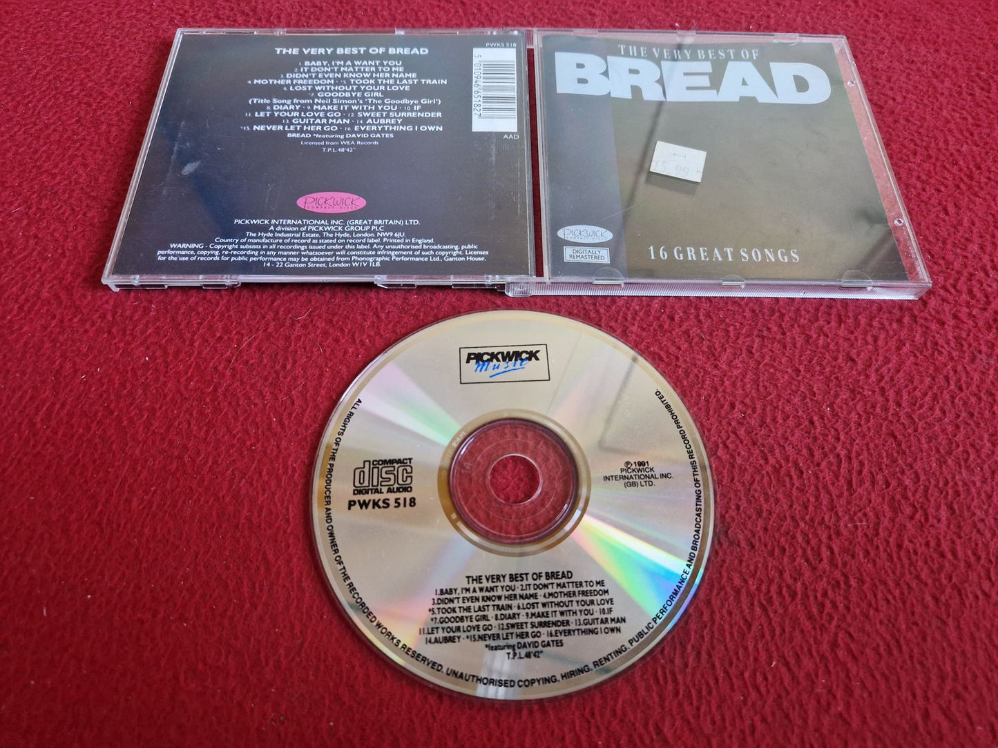 BREAD THE VERY BEST OF CD