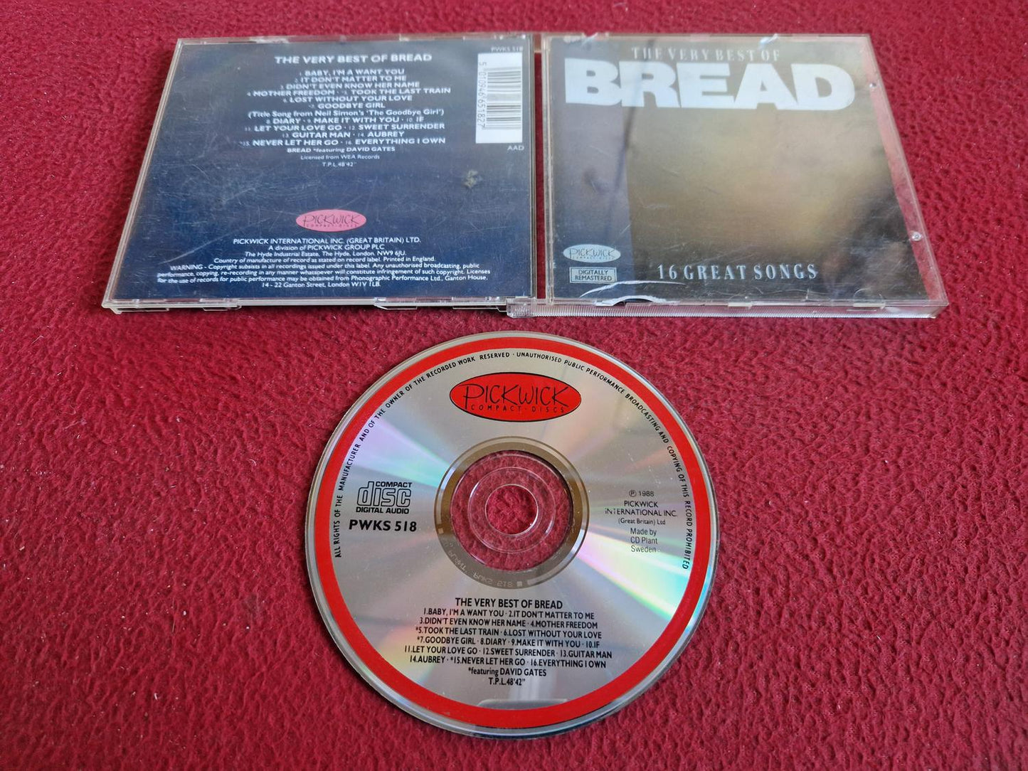 BREAD THE VERY BEST OF CD