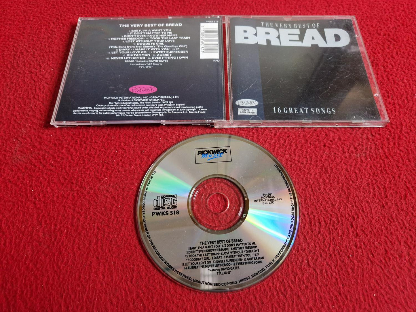 BREAD THE VERY BEST OF CD