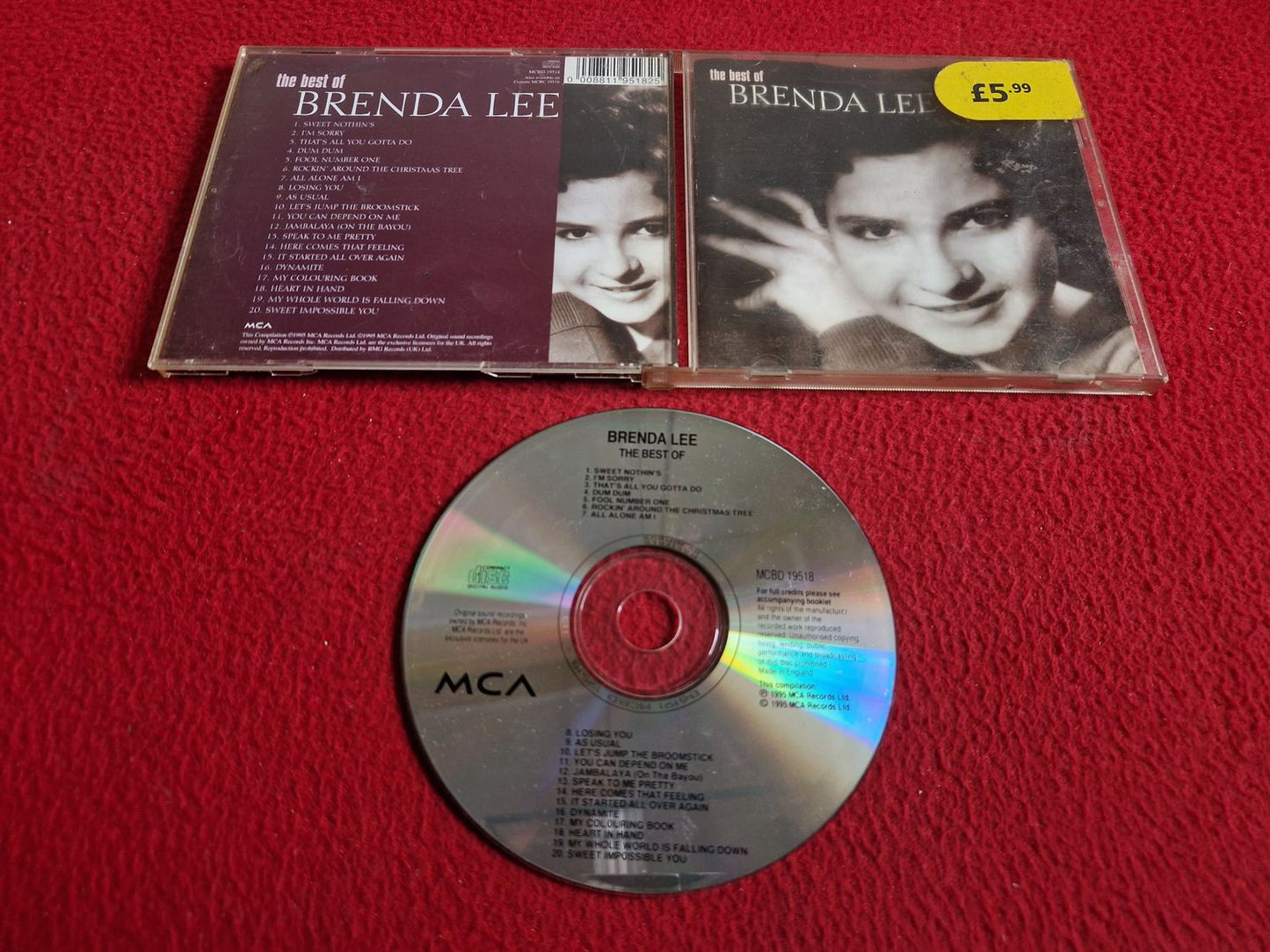 BRENDA LEE THE BEST OF CD