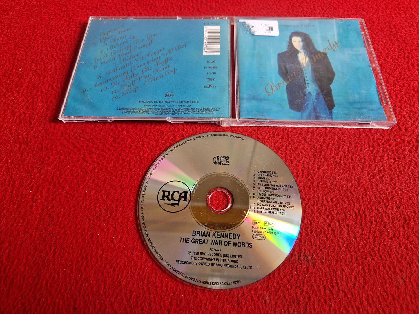 BRIAN KENNEDY THE GREAT WAR OF WORDS CD