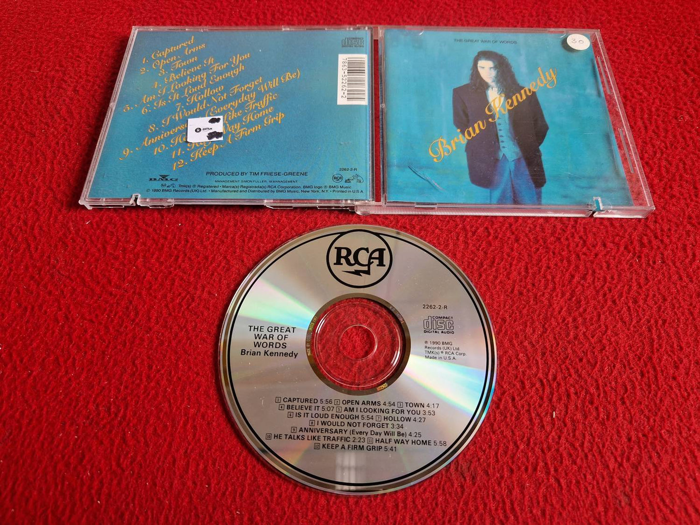 BRIAN KENNEDY THE GREAT WAR OF WORDS CD