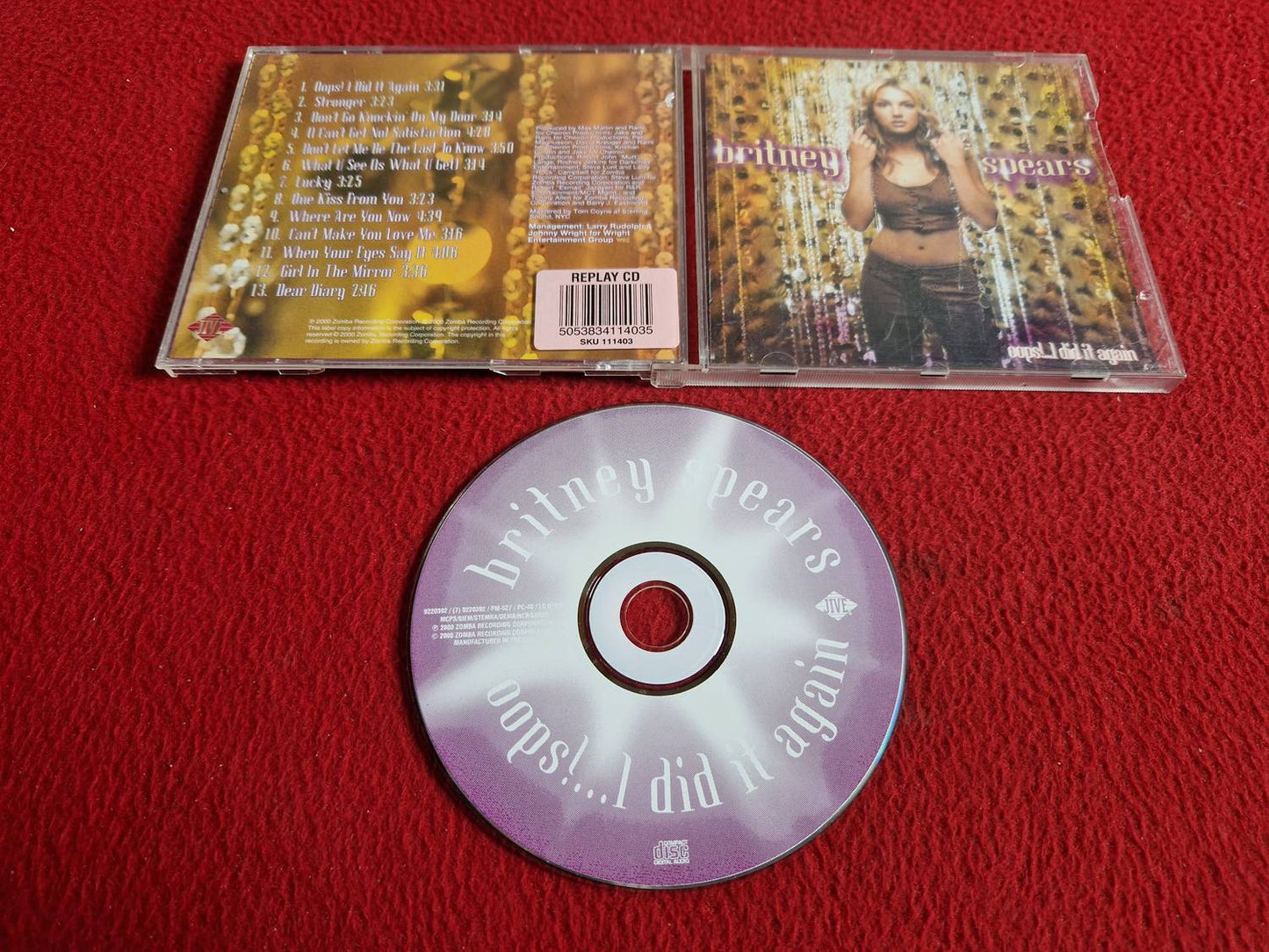 BRITNEY SPEARS OOPS! ...I DID IT AGAIN CD