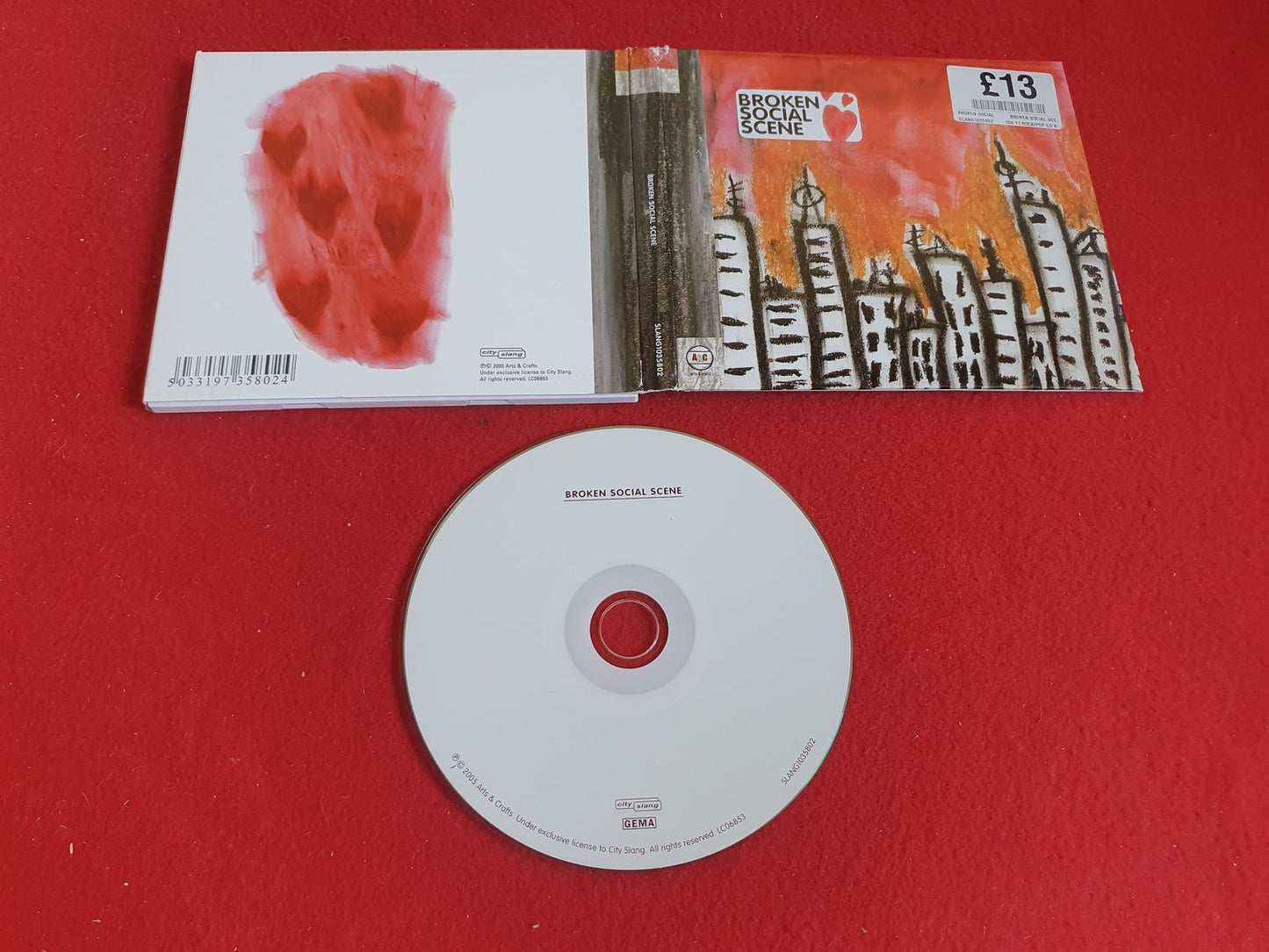 BROKEN SOCIAL SCENE - BROKEN SOCIAL SECENE till CD