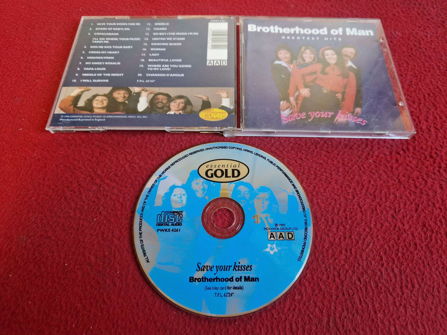 BROTHERHOOD OF MAN SAVE YOUR KISSES GREATEST HITS CD