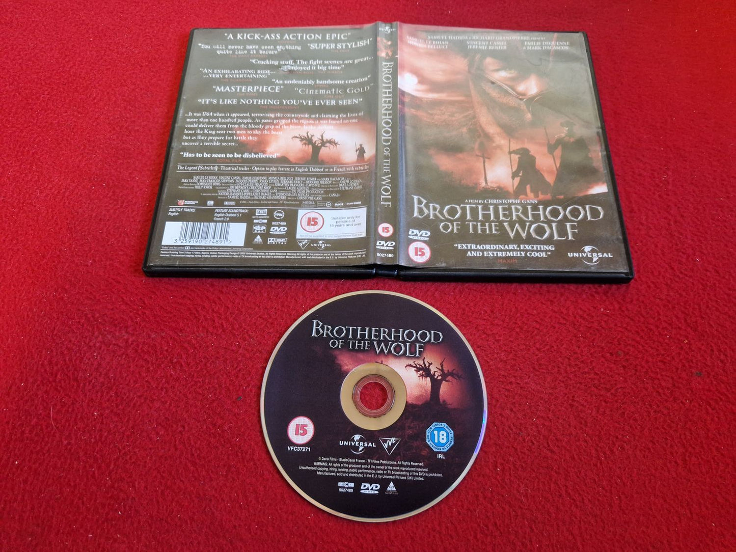 BROTHERHOOD OF THE WOLF DVD