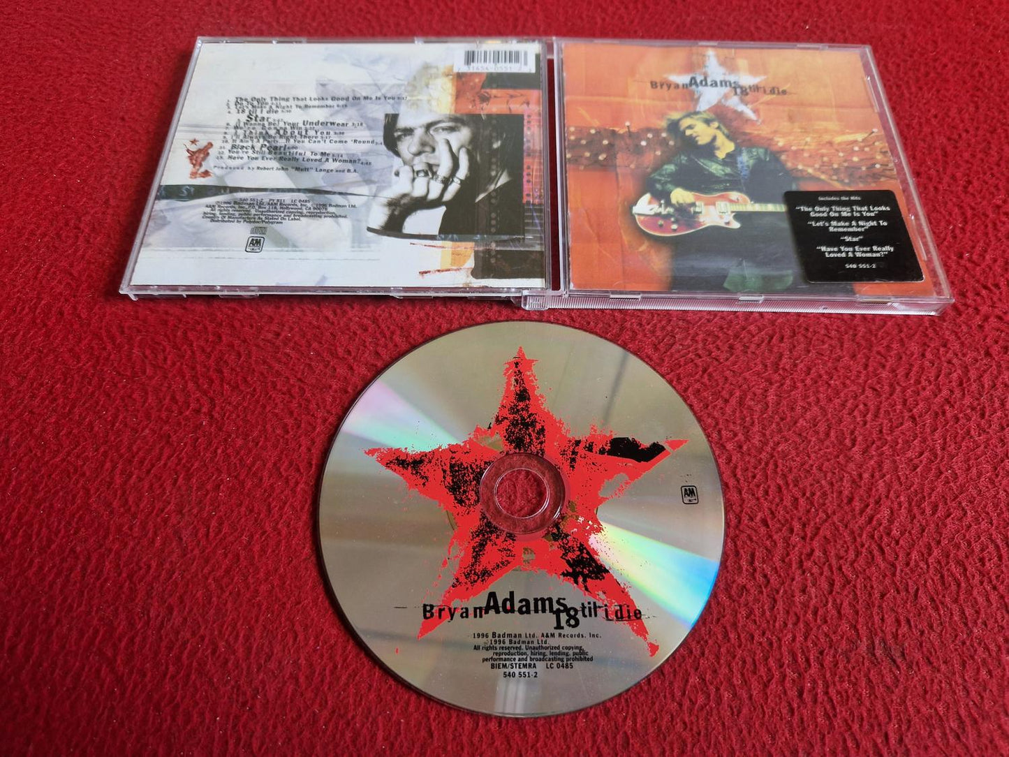 BRYAN ADAMS 18 TIL I DIE CD