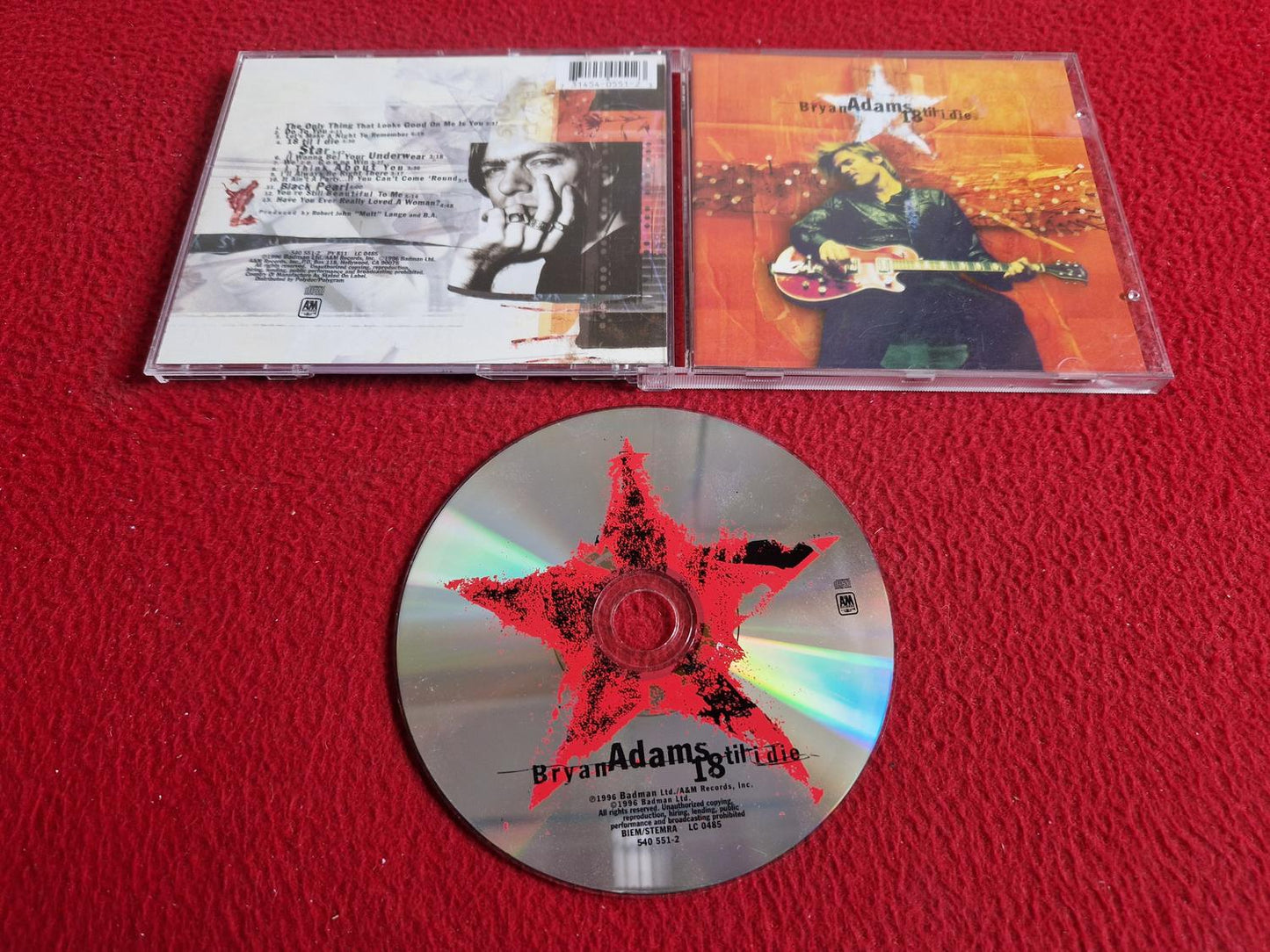 BRYAN ADAMS 18 TIL I DIE CD