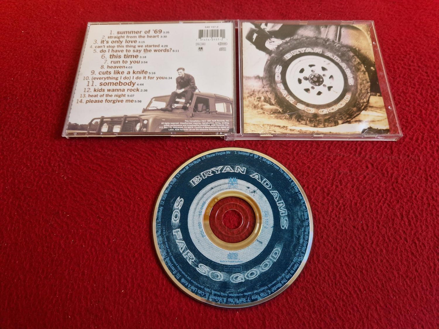 BRYAN ADAMS SO FAR SO GOOD CD