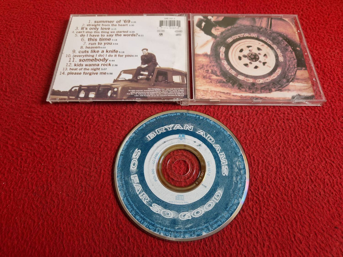 BRYAN ADAMS SO FAR SO GOOD CD