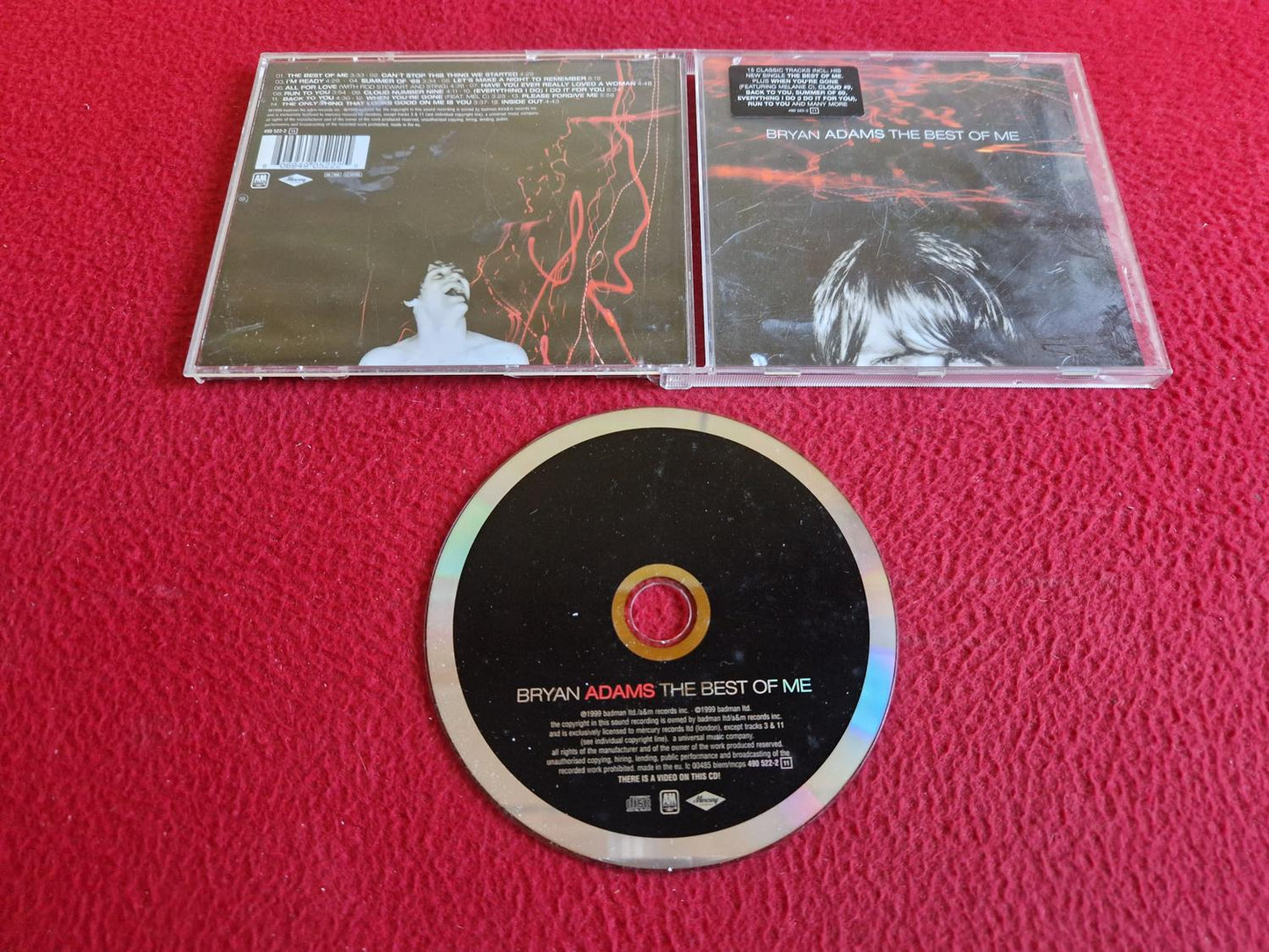BRYAN ADAMS THE BEST OF ME CD