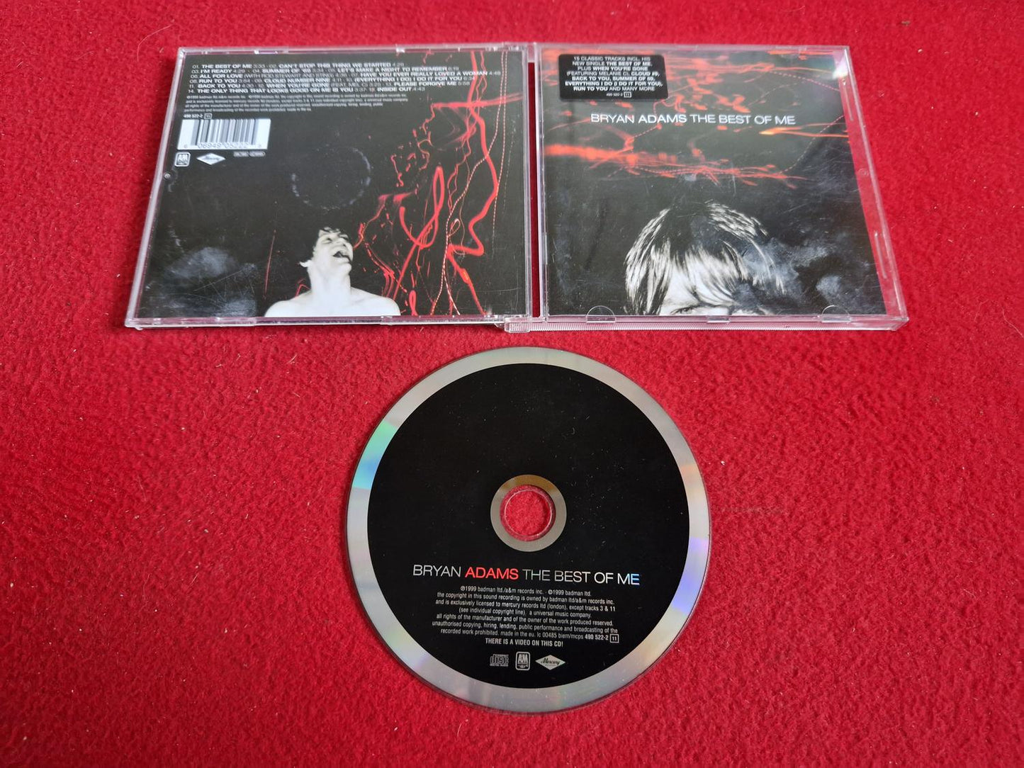 BRYAN ADAMS THE BEST OF ME CD