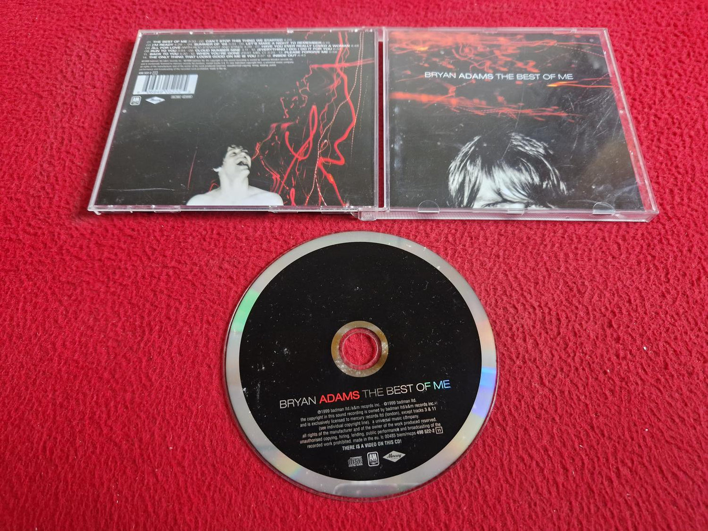 BRYAN ADAMS THE BEST OF ME CD