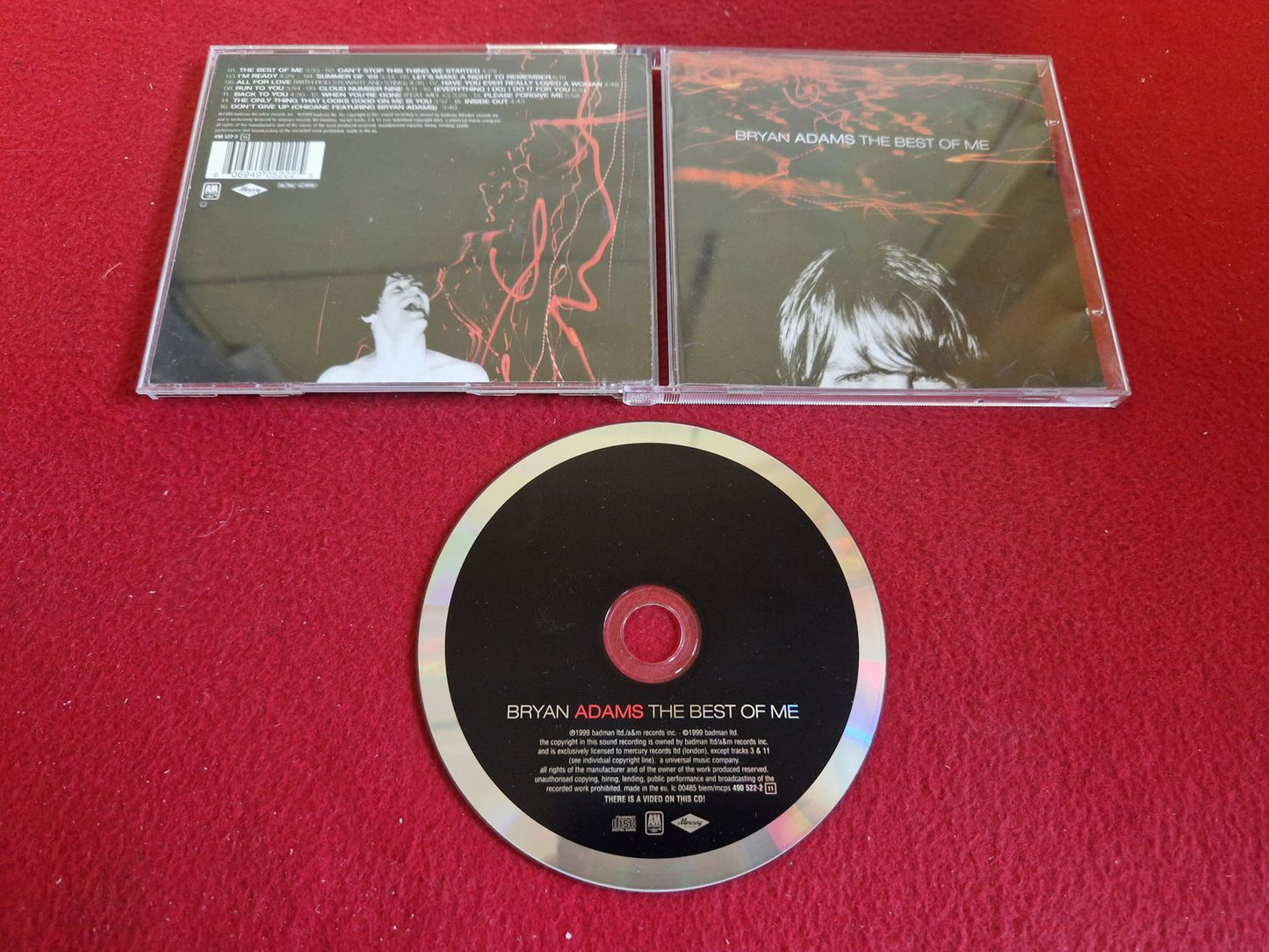 BRYAN ADAMS THE BEST OF ME till CD