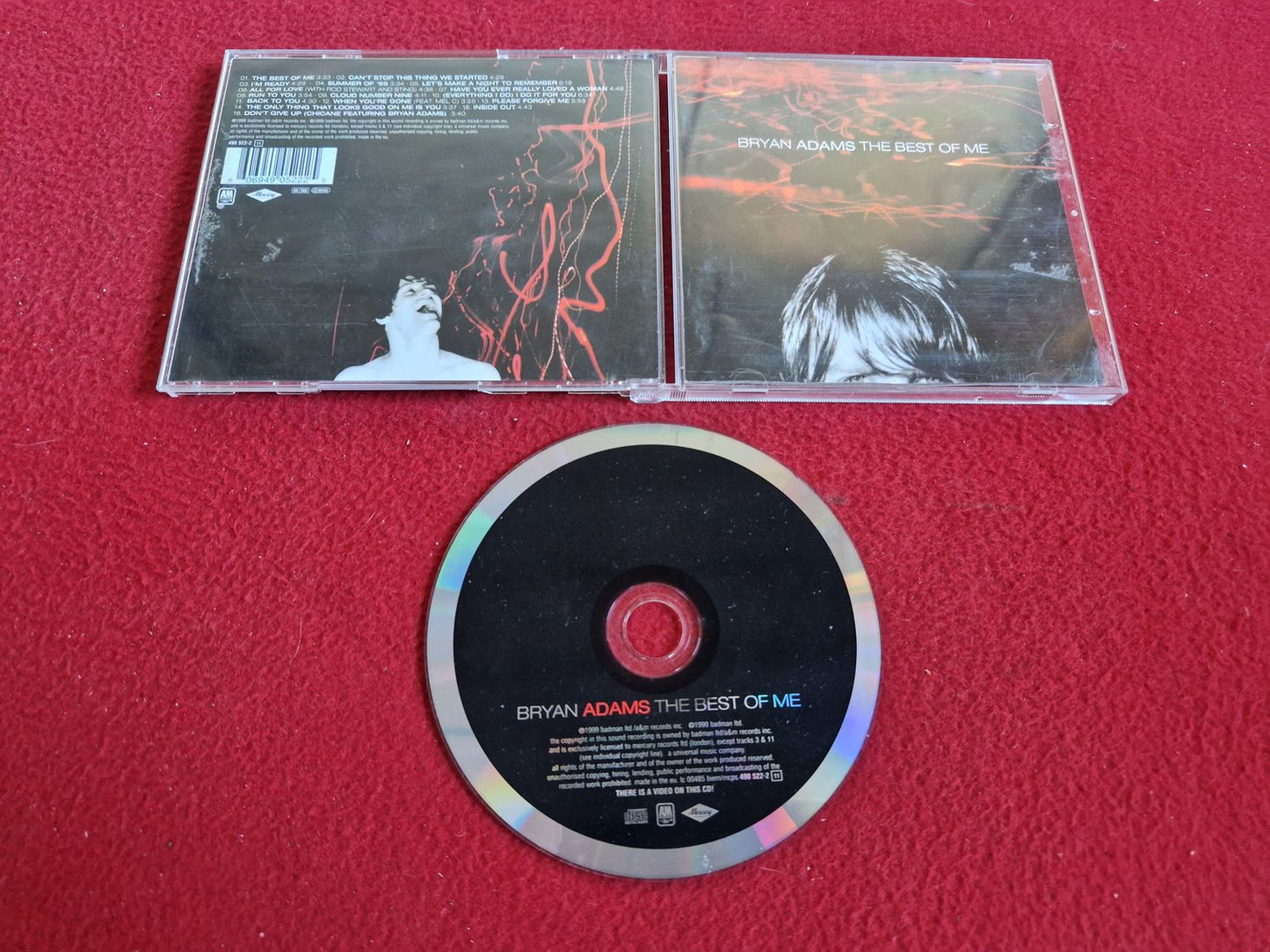 BRYAN ADAMS THE BEST OF ME till CD