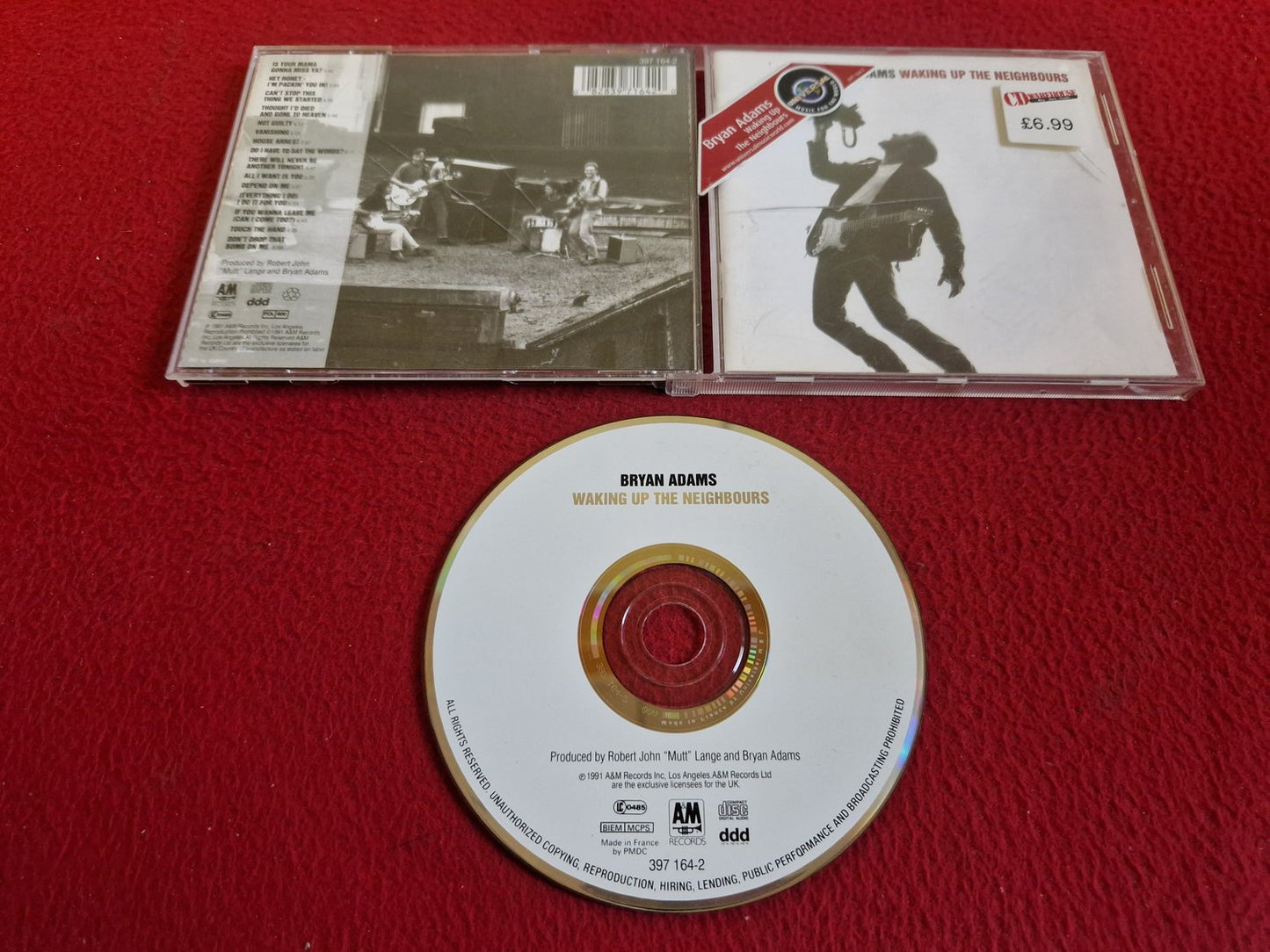 BRYAN ADAMS WAKING UP THE NEIGHBOURS CD