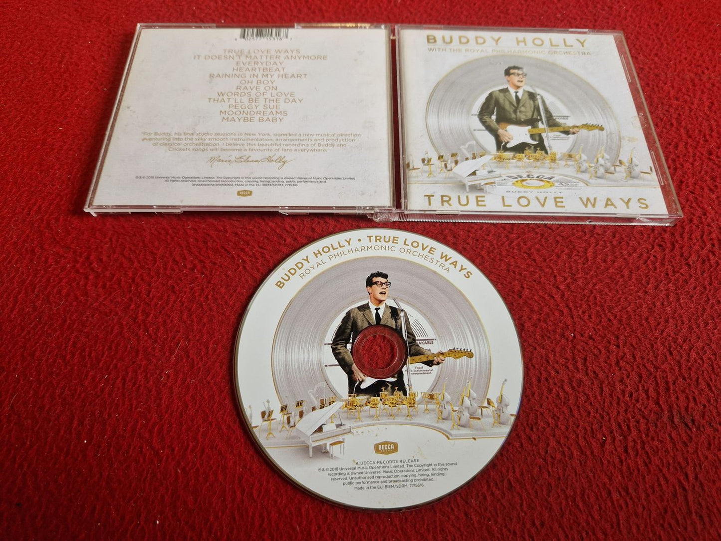 BUDDY HOLLY WITH THE ROYAL PHILHARMONIC ORCHESTRA TRUE LOVE WAY CD