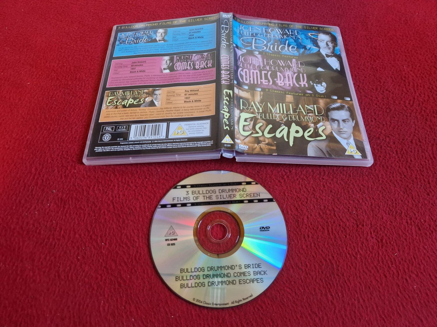 BULLDOG DRUMMONDS BRIDE/BULLDOG DRUMMOND COMES BACK/BULLDOG DRUMMOND ESCAPES DVD