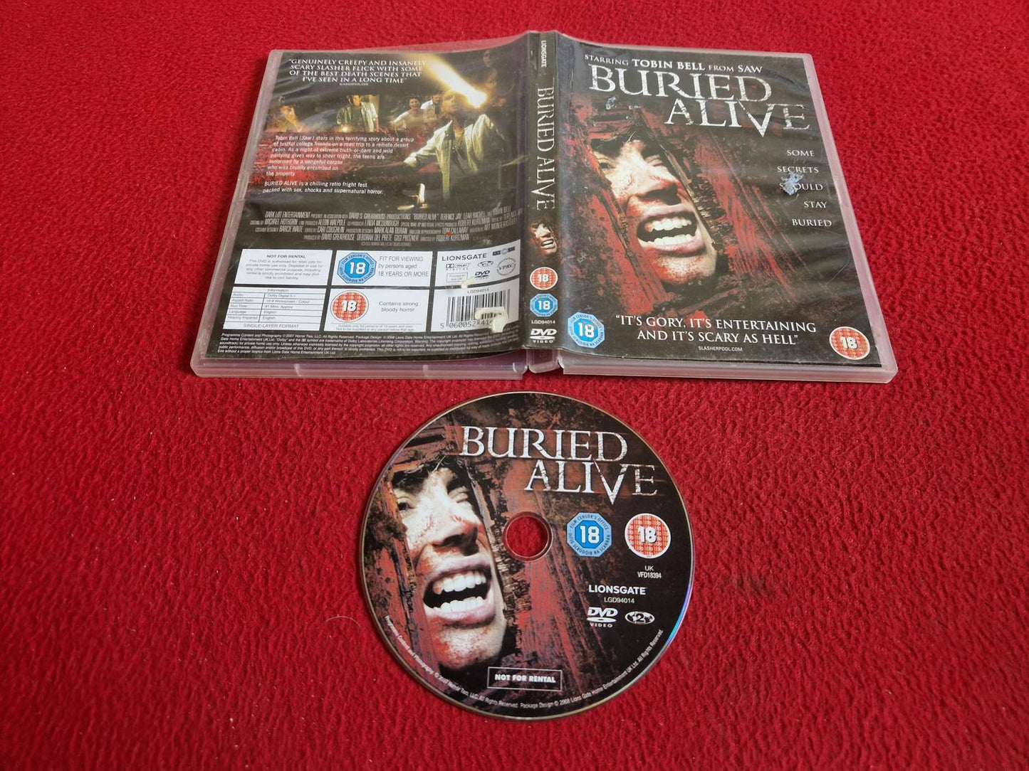BURIED ALIVE DVD