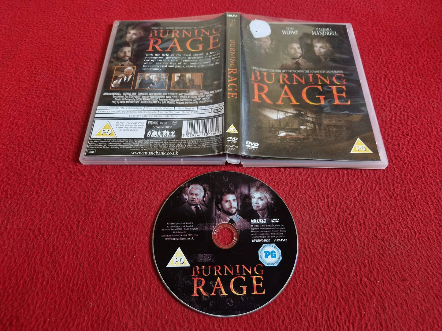 BURNING RAGE DVD