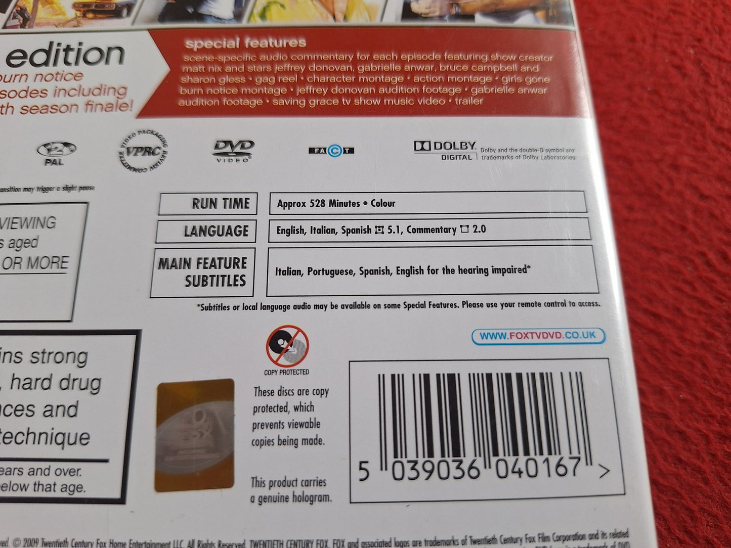 BURN NOTICE SEASON 1 BOX DVD