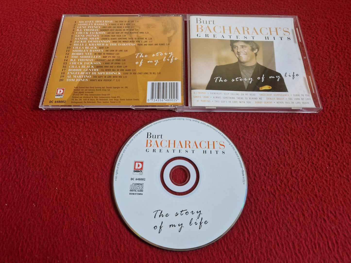 BURT BACHARACH GREATEST HITS THE STORY OF MY LIFE CD
