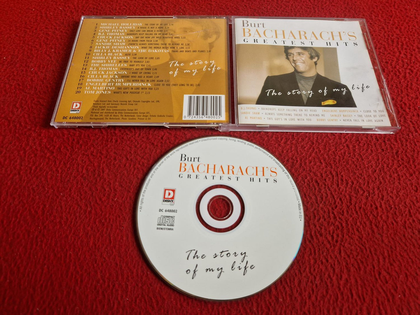 BURT BACHARACH GREATEST HITS THE STORY OF MY LIFE CD