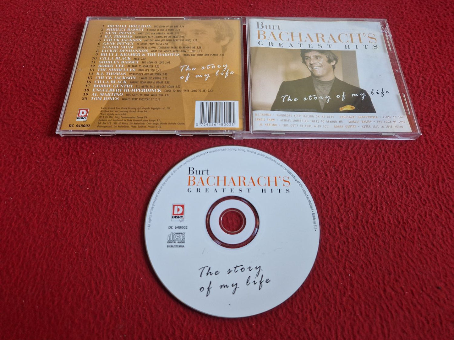BURT BACHARACH GREATEST HITS THE STORY OF MY LIFE CD