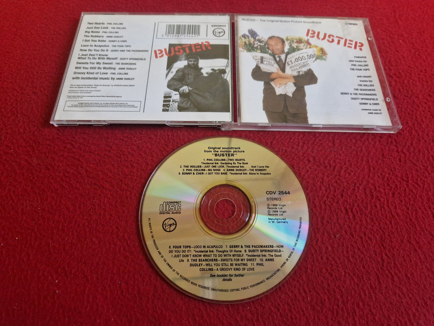 BUSTER THE ORIGINAL MOTION PICTURE SOUNDTRACK CD