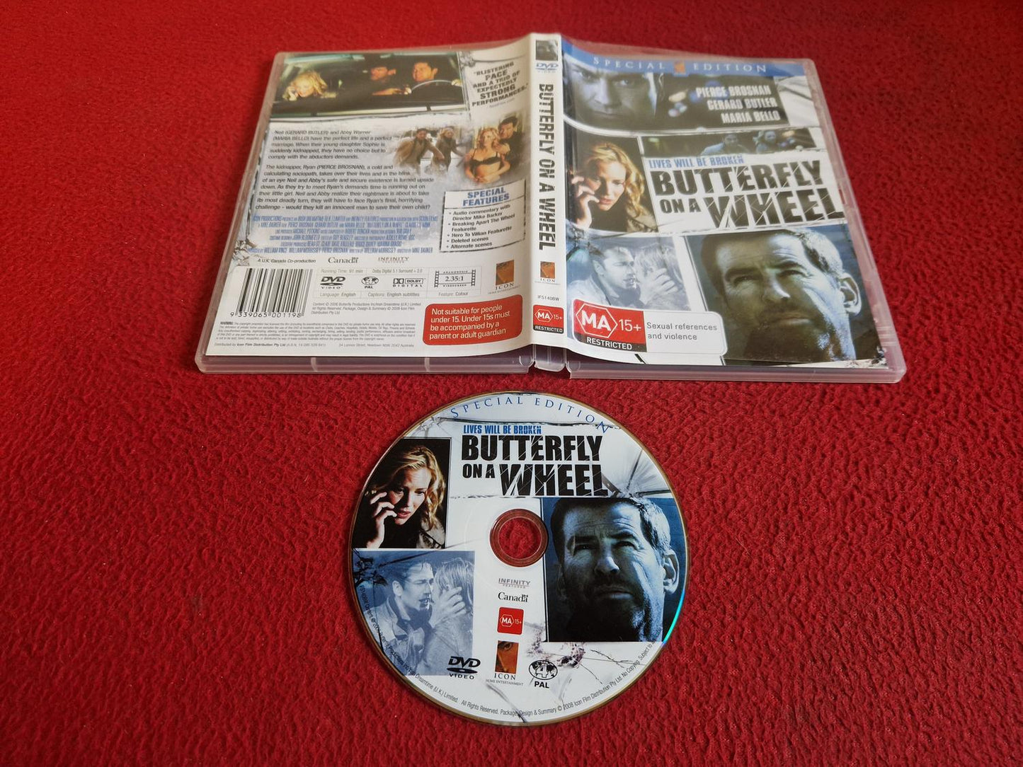 BUTTERFLY ON A WHEEL DVD