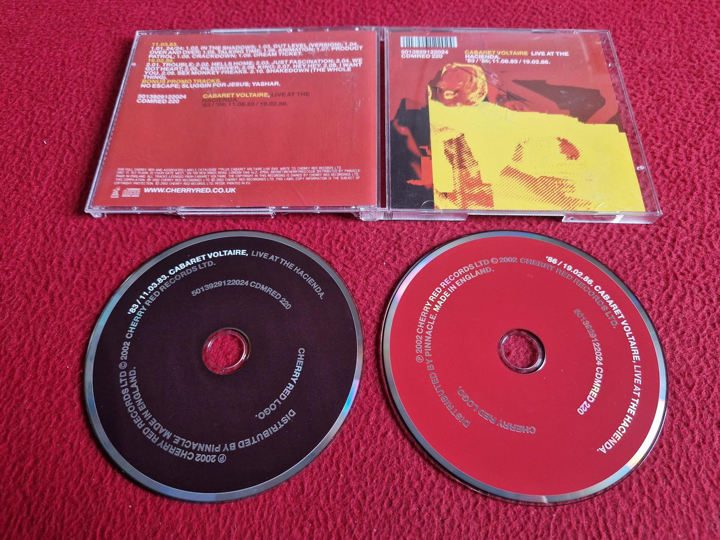 CABARET VOLTAIRE LIVE AT THE HACIENDA CD