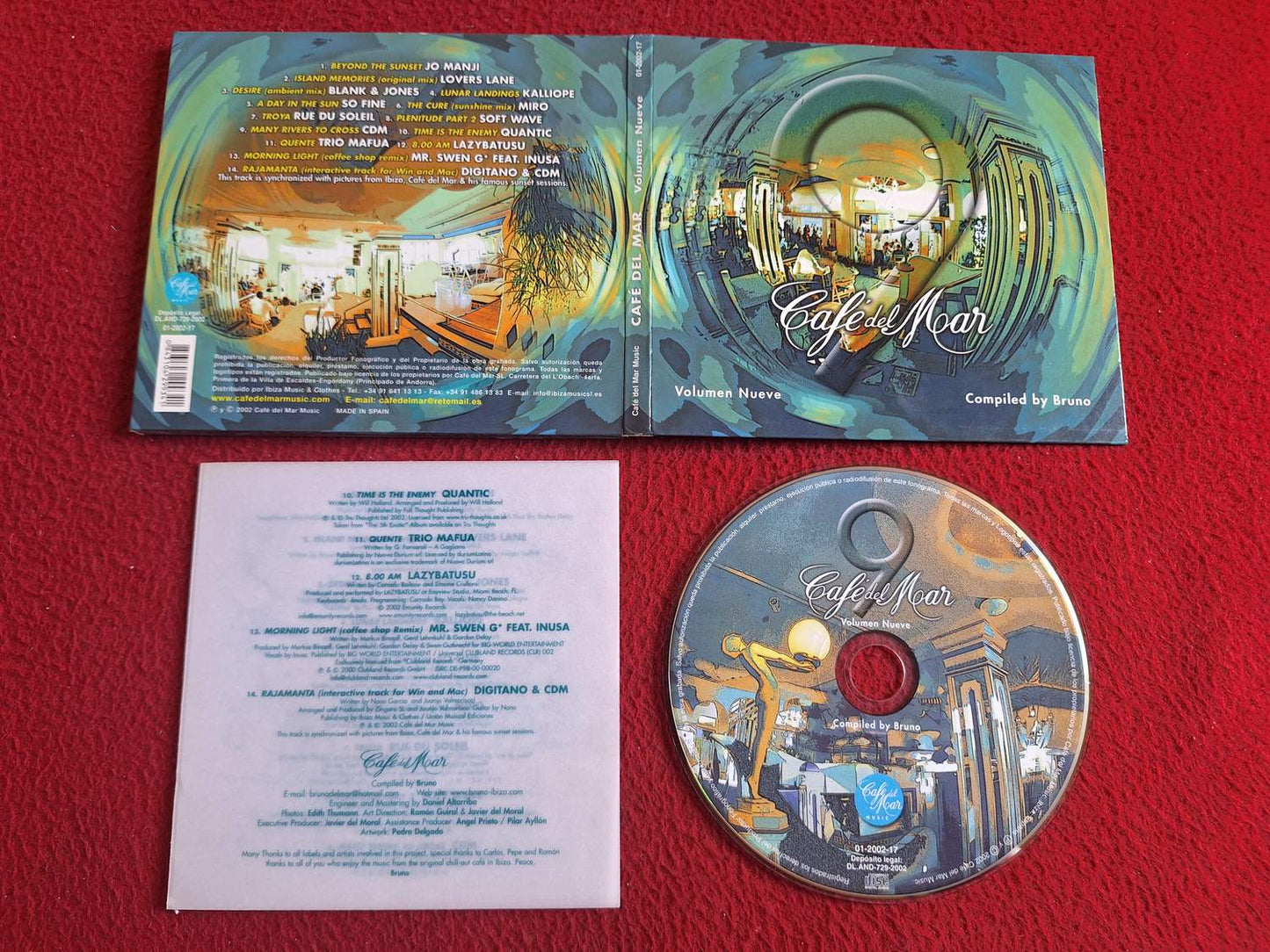 CAFE DEL MAR VOLUMEN NUEVE COMPILED BY BRUNO CD