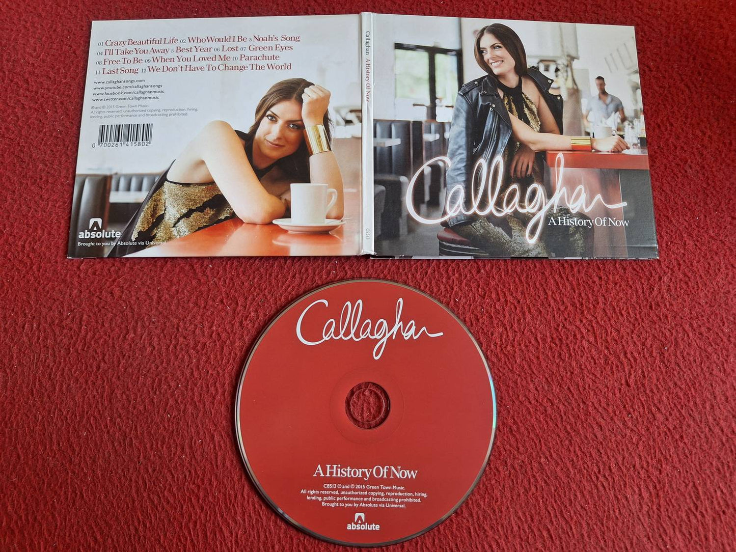 CALLAGHAN A HISTORY OF NOW CD